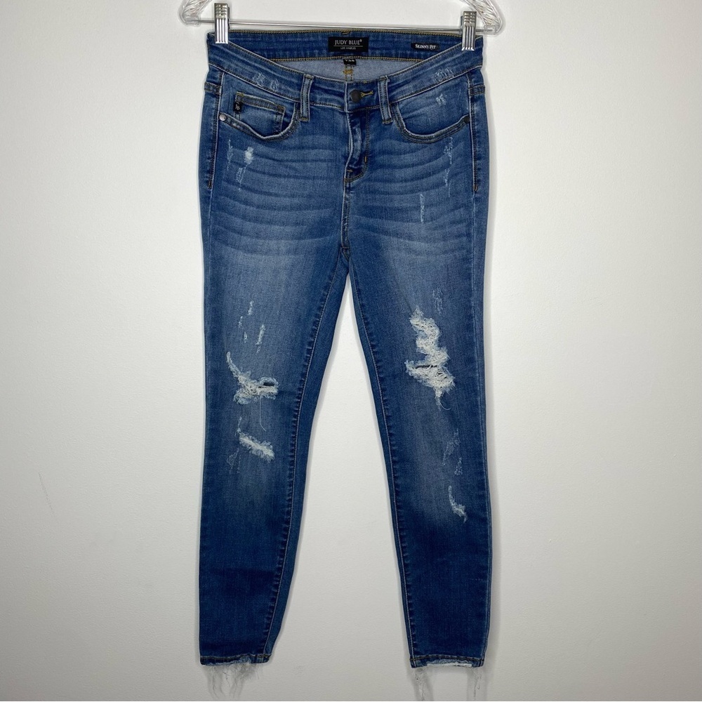Judy Blue Distressed Skinny Fit Jeans